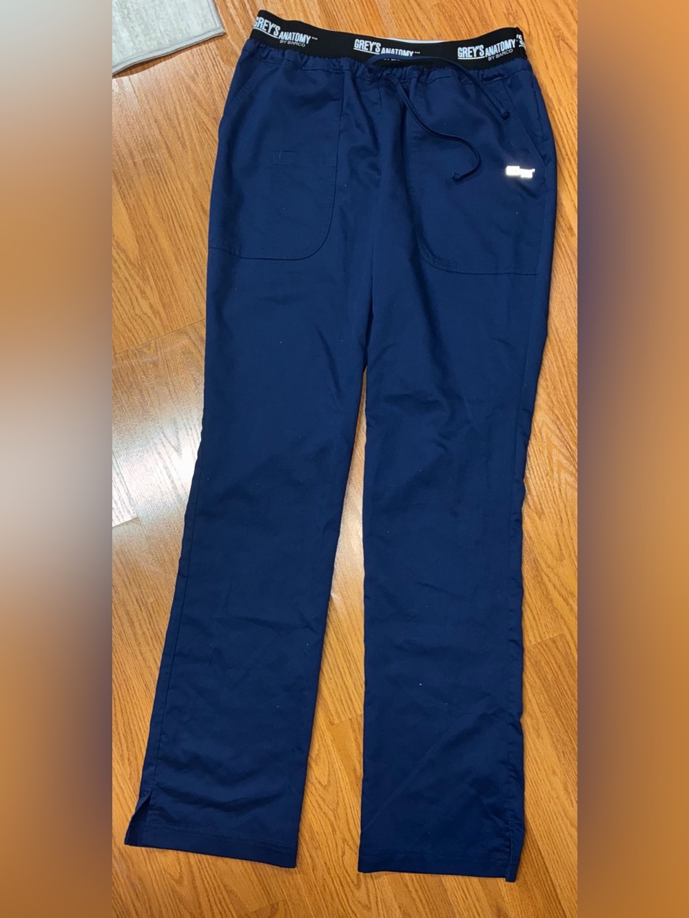 Grey's Anatomy - Navy Active Scrub Pants with Branded Waistband